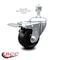 Service Caster 3 Inch Soft Rubber Wheel Swivel 1/2 Inch Stem Caster with Total Lock Brake SCC SCC-TSTTL20S314-SRS-121315 - alternate 1